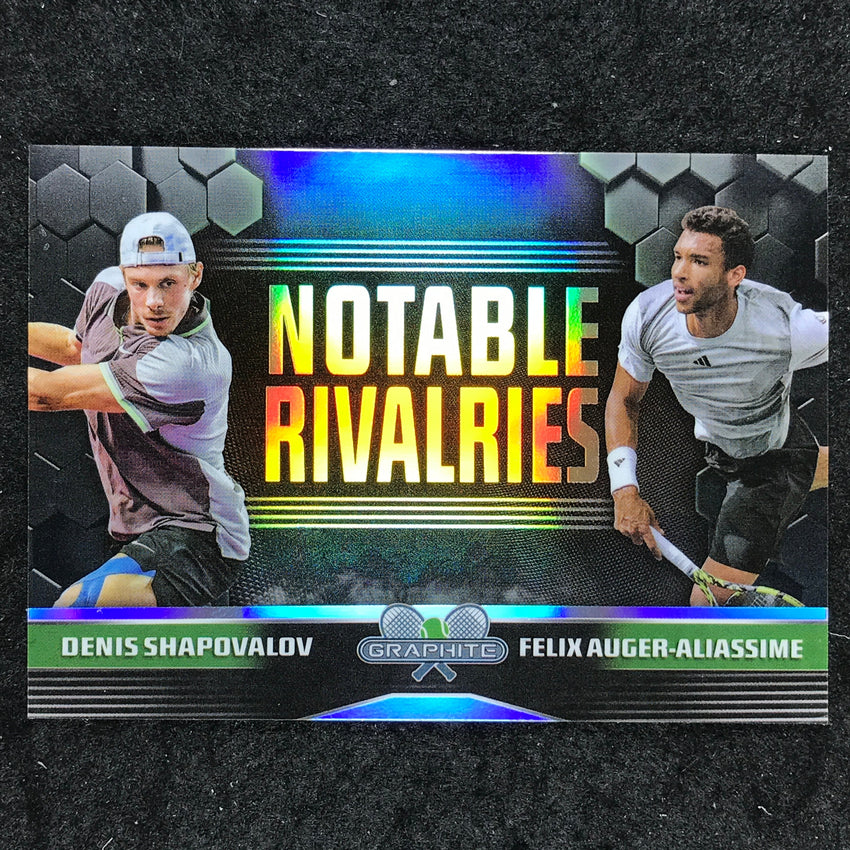 2024 Topps Graphite Tennis SHAPOVALOV AUGER-ALIASSINE Rivalries Refractor #SA