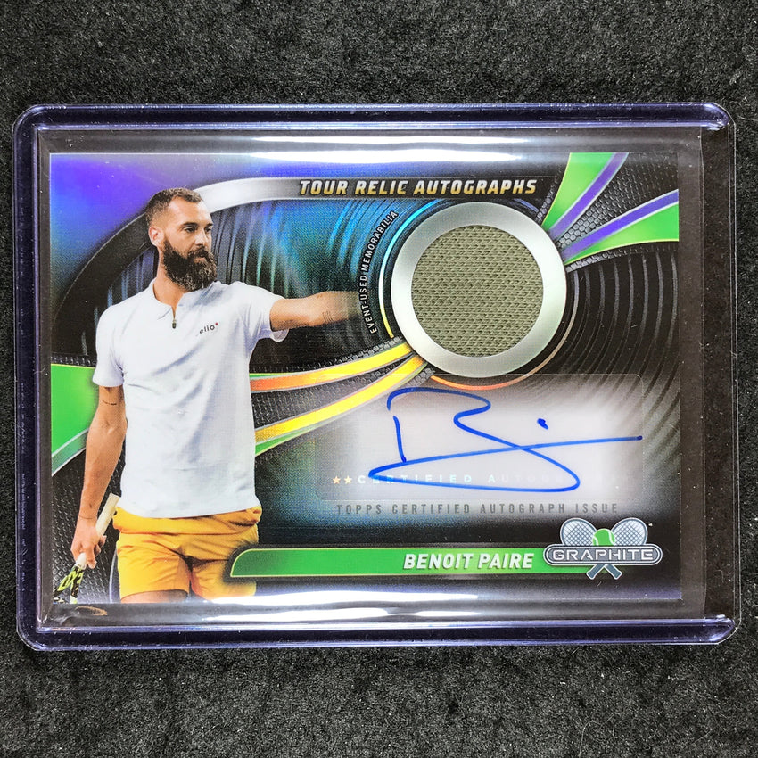 2024 Topps Graphite Tennis BENOIT PAIRE Tour Relic Auto Refractor #BPE