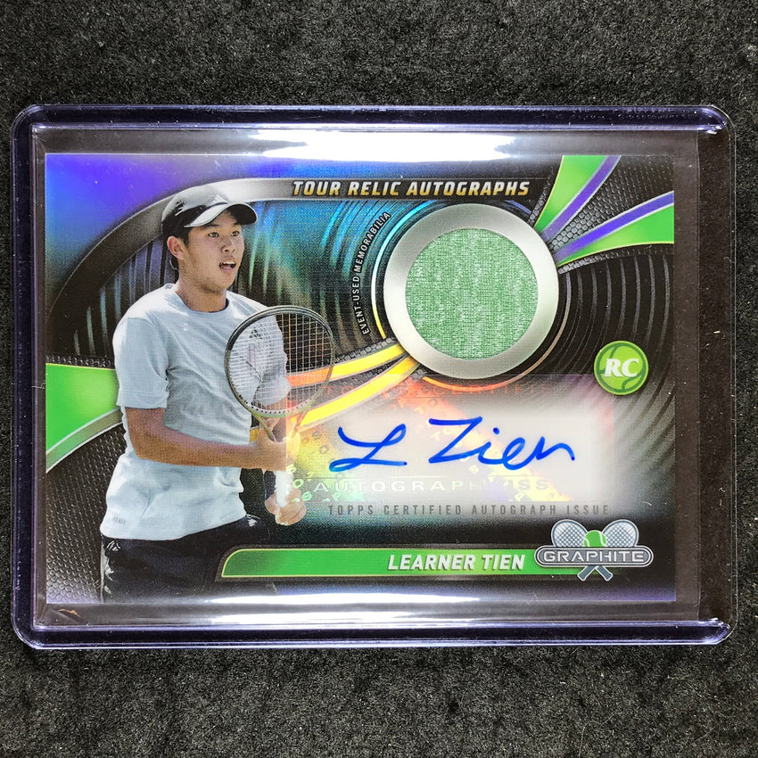 2024 Topps Graphite Tennis LEARNER TIEN Tour Relic Auto Rookie Refractor #LTN