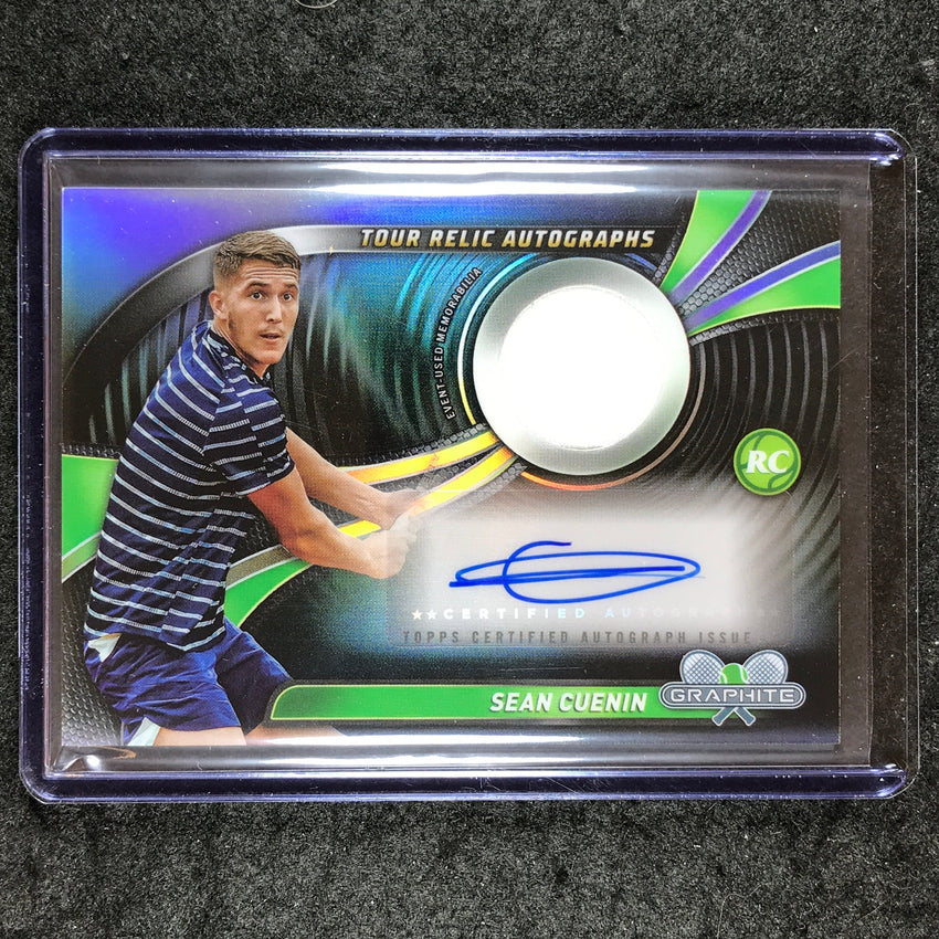 2024 Topps Graphite Tennis SEAN GUENIN Tour Relic Auto Rookie Refractor #SCN