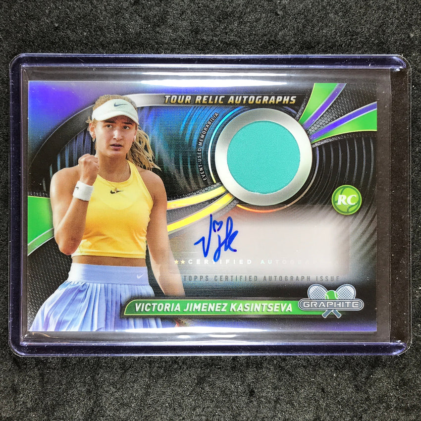 2024 Topps Graphite Tennis VICTORIA JIMENEZ KASINTSEVA Tour Relic Auto #VJK