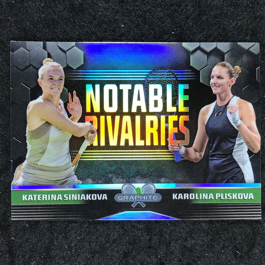 2024 Topps Graphite Tennis SINIAKOVA PLISKOVA Notable Rivalries Refractor #SP