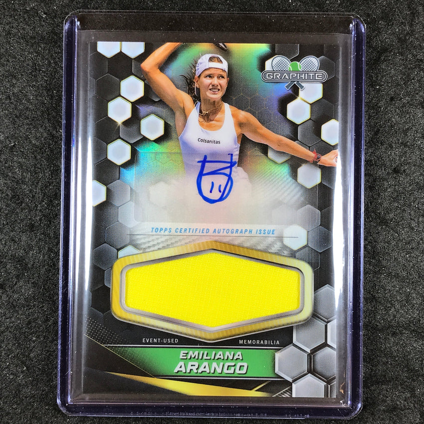 2024 Topps Graphite Tennis EMILIANA ARANGO Graphite Signature Relic Auto #EAO