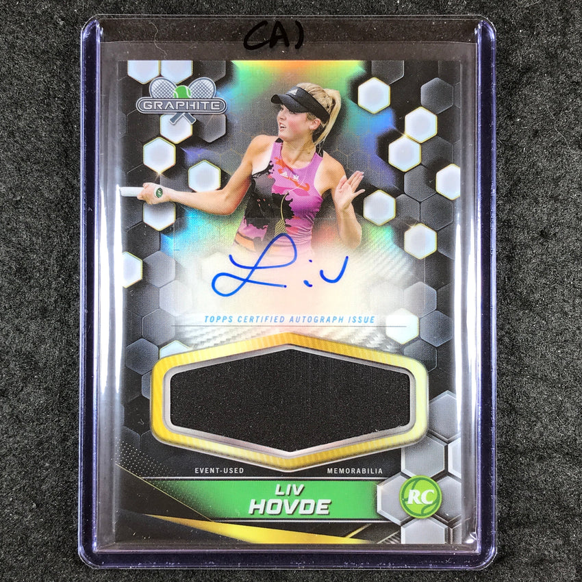 2024 Topps Graphite Tennis LIV HOVDE Graphite Signature Relic Auto Rookie (A)