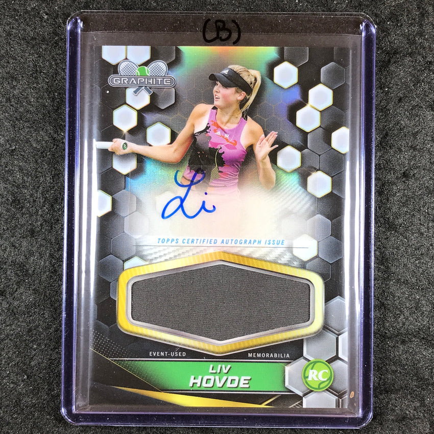 2024 Topps Graphite Tennis LIV HOVDE Graphite Signature Relic Auto Rookie (B)