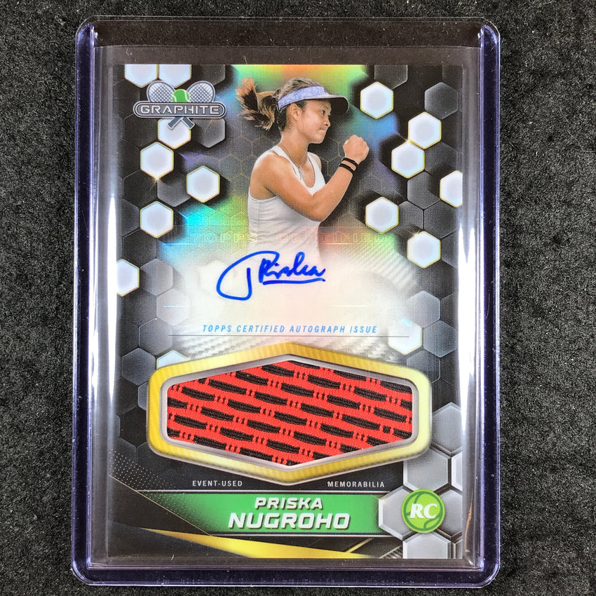 2024 Topps Graphite Tennis PRISKA NUGROHO Graphite Signature Relic Auto Rookie