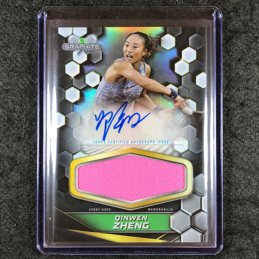 2024 Topps Graphite Tennis QINWEN ZHENG Graphite Signature Relic Auto #QZG