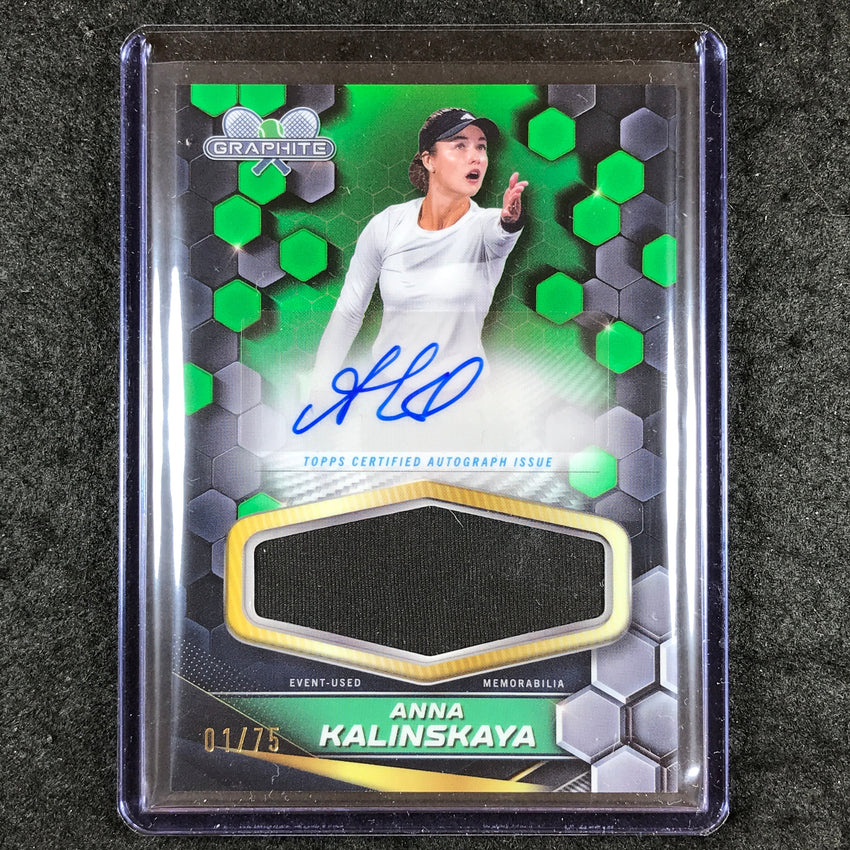 2024 Topps Graphite Tennis ANNA KALINSKAYA Graphite Signature Relic Auto 1/75