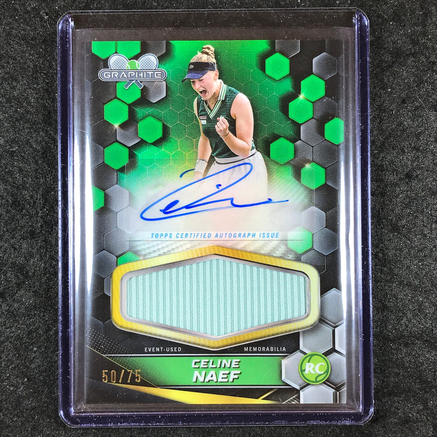 2024 Topps Graphite Tennis CELINE NAEF Graphite Signature Relic Auto 50/75