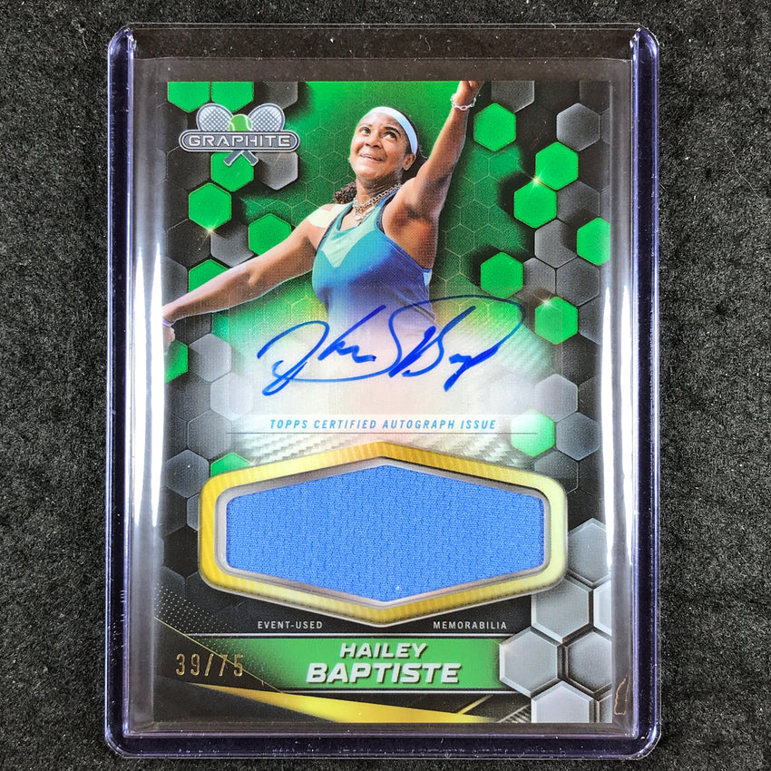 2024 Topps Graphite Tennis HAILEY BAPTISTE Graphite Signature Relic Auto 39/75