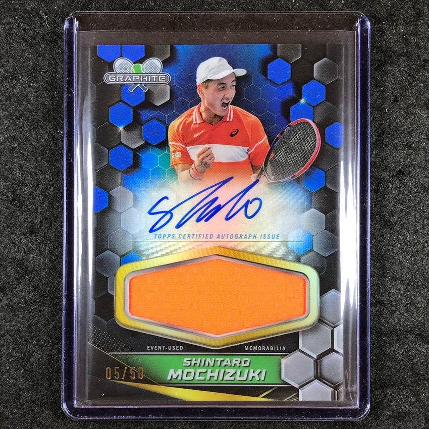 2024 Topps Graphite Tennis SHINTARO MOCHIZUKI Graphite Signature Relic Auto 5/50