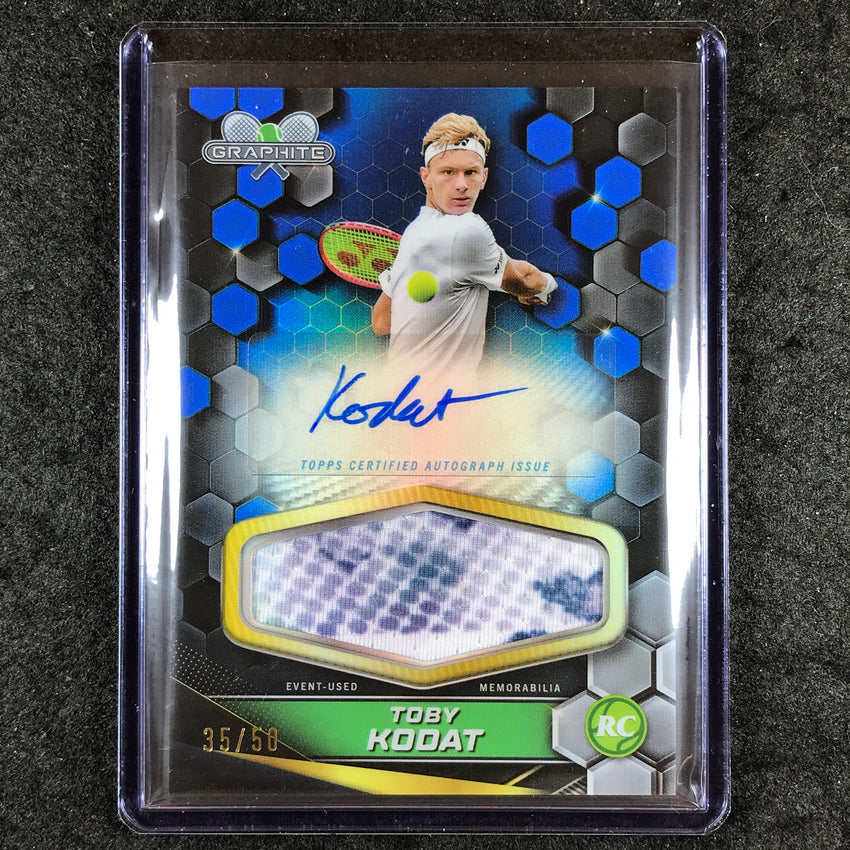 2024 Topps Graphite Tennis TOBY KODAT Graphite Signature Relic Auto Rookie 35/50