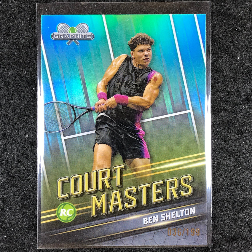 2024 Topps Graphite Tennis BEN SHELTON Court Masters Rookie Aqua /199 #BS