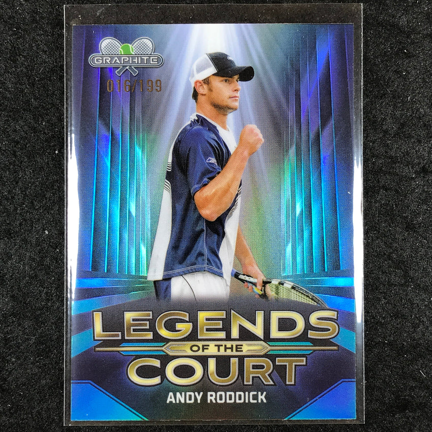 2024 Topps Graphite Tennis ANDY RODDICK Legends of the Court Aqua /199 #AR