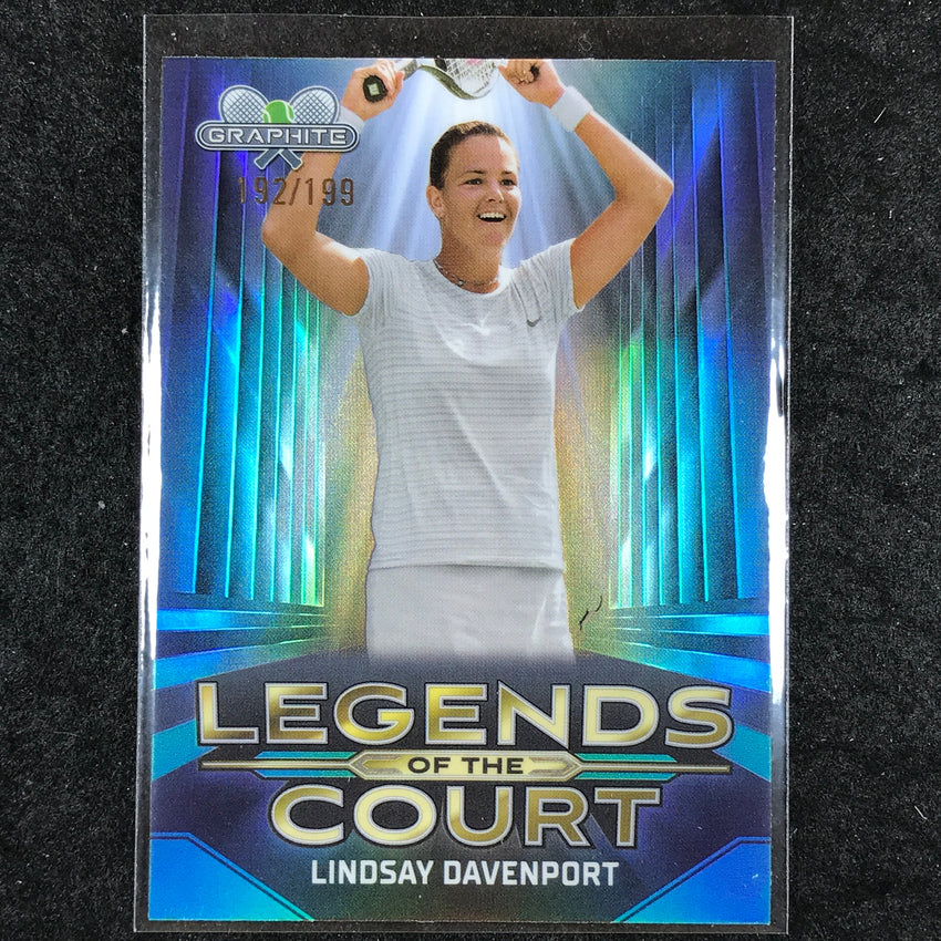 2024 Topps Graphite Tennis LINDSAY DAVENPORT Legends of the Court Aqua /199 #LD