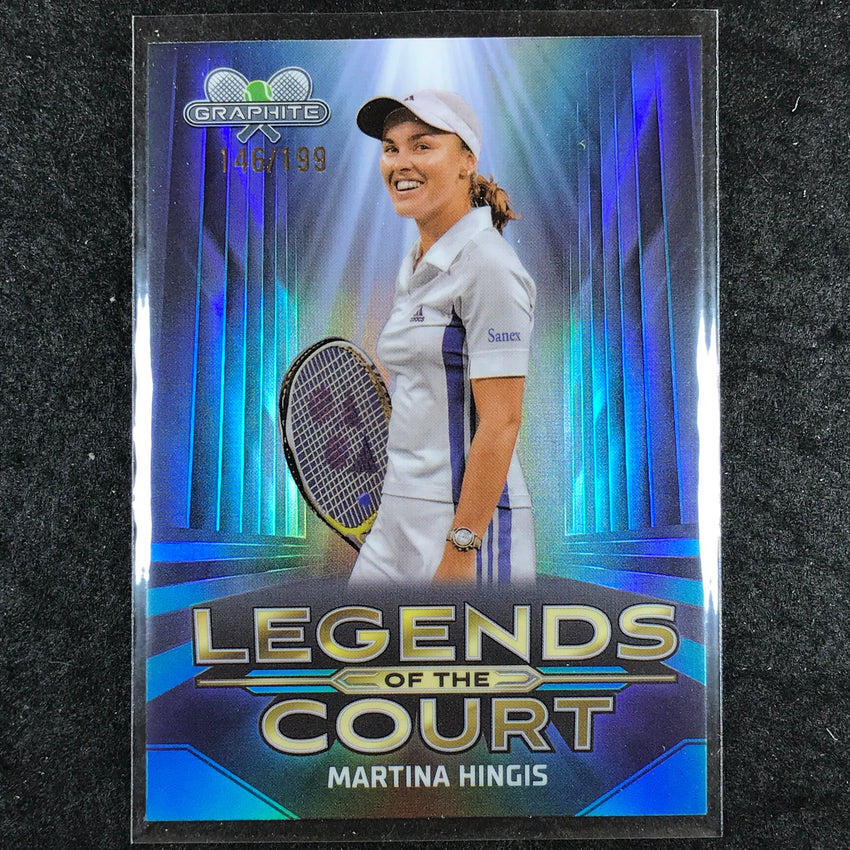 2024 Topps Graphite Tennis MARTINA HINGIS Legends of the Court Aqua /199 #MH