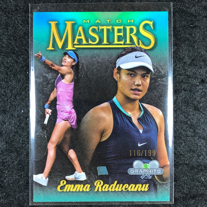 2024 Topps Graphite Tennis EMMA RADUCANU Match Masters Aqua /199 #EU
