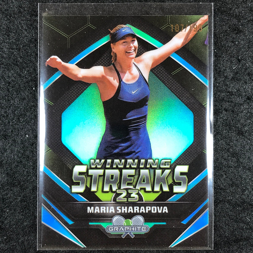 2024 Topps Graphite Tennis MARIA SHARAPOVA Winning Streaks Aqua /199 #MA