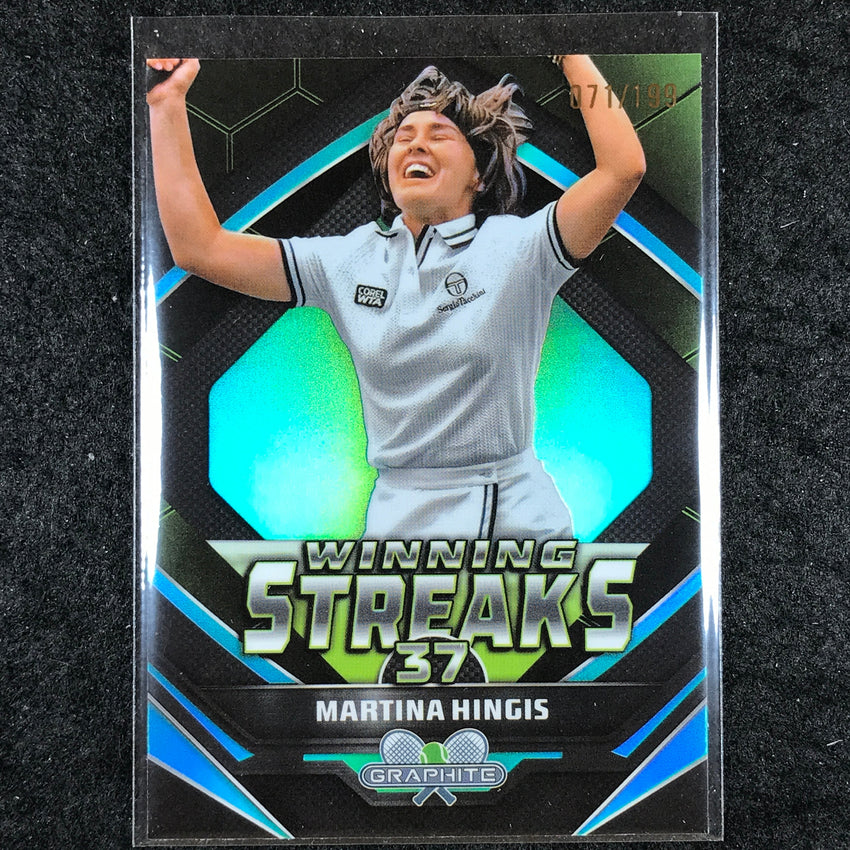 2024 Topps Graphite Tennis MARTINA HINGIS Winning Streaks Aqua /199 #MH