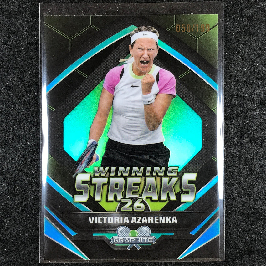 2024 Topps Graphite Tennis VICTORIA AZARENKA Winning Streaks Aqua /199 #VA