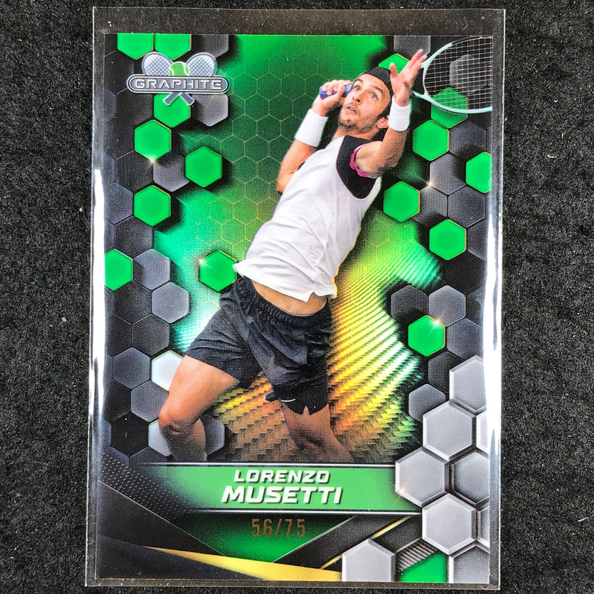 2024 Topps Graphite Tennis LORENZO MUSETTI Base Green 56/75 #4