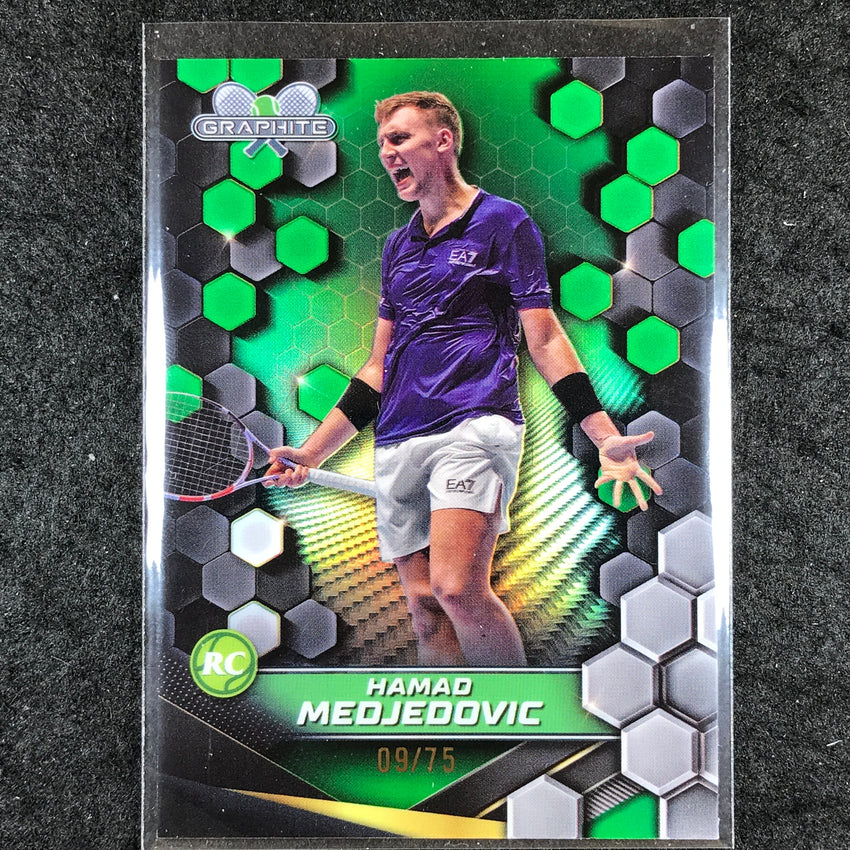2024 Topps Graphite Tennis HAMAD MEDJEDOVIC Rookie Base Green 9/75 #21