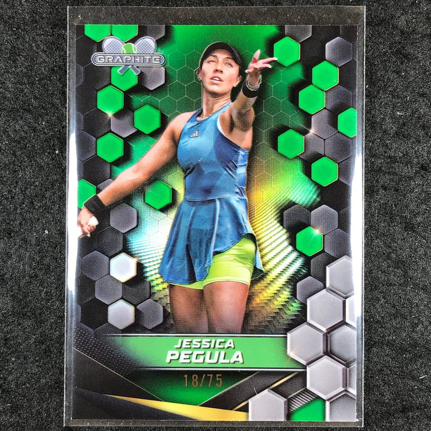 2024 Topps Graphite Tennis JESSICA PEGULA Base Green 18/75 #23