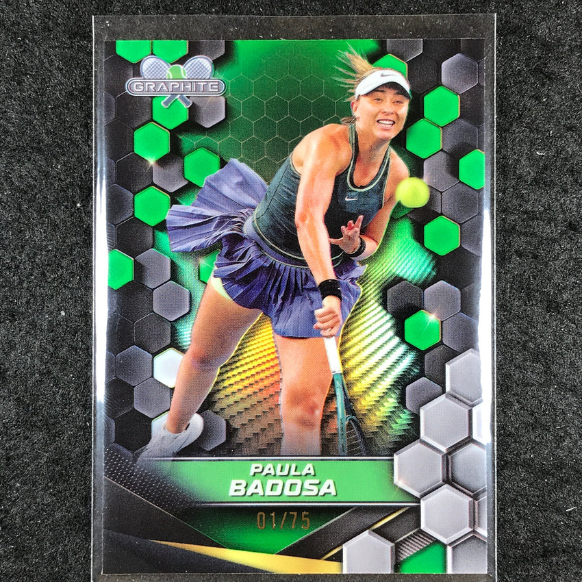 2024 Topps Graphite Tennis PAULA BADOSA Base Green 1/75 #25