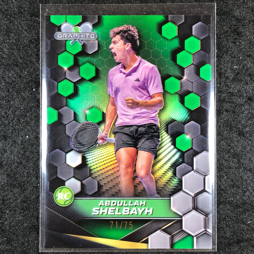 2024 Topps Graphite Tennis ABDULLAH SHELBAYH Rookie Base Green 71/75 #38