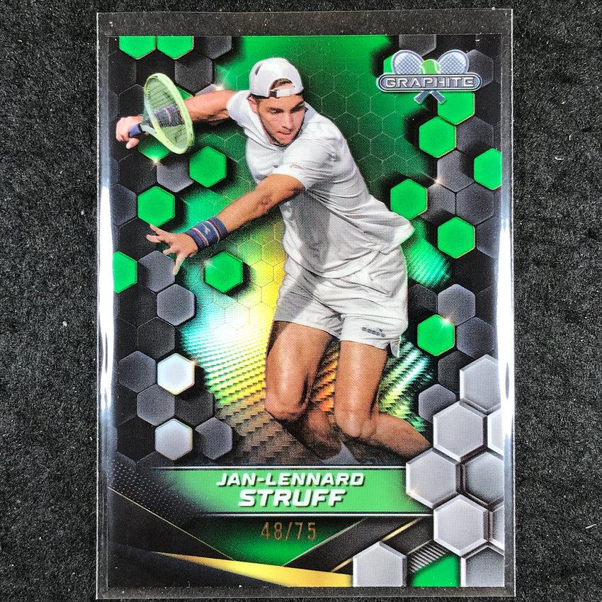 2024 Topps Graphite Tennis JAN-LENNARD STRUFF Base Green 47/75 #55