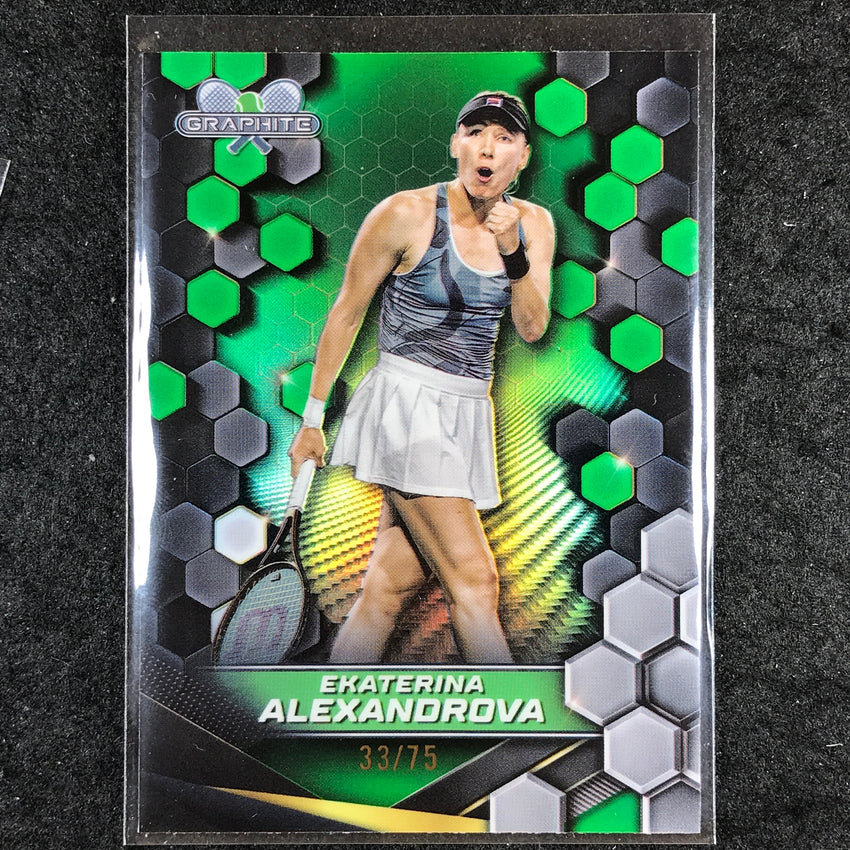 2024 Topps Graphite Tennis EKATERINA ALEXANDROVA Base Green 33/75 #67