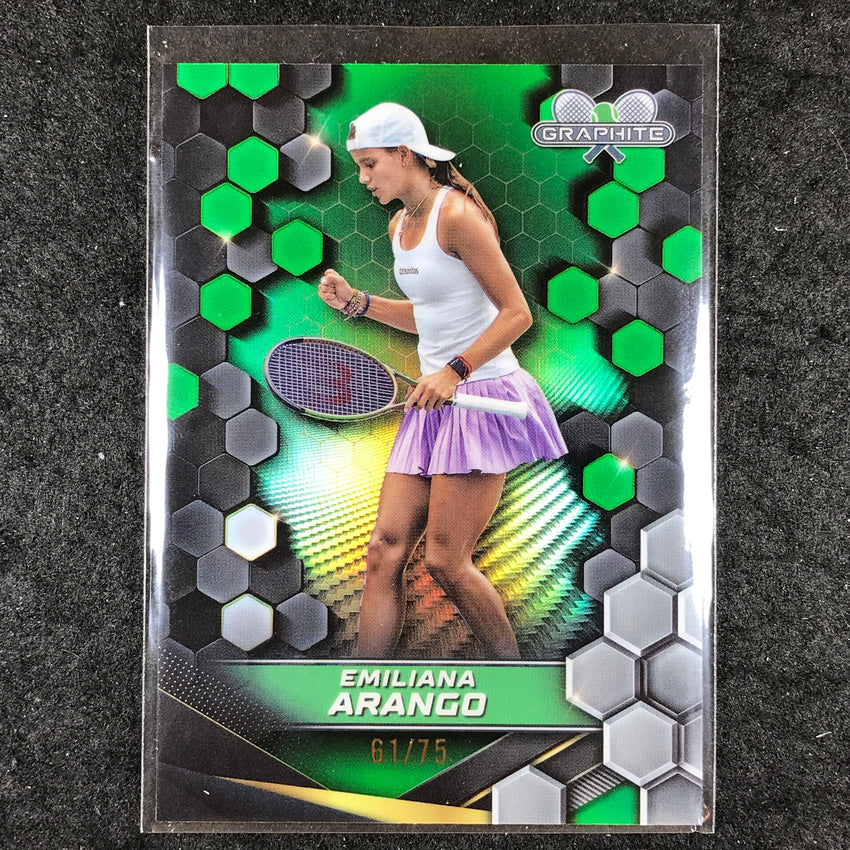 2024 Topps Graphite Tennis EMILIANA ARANGO Base Green 61/75 #102