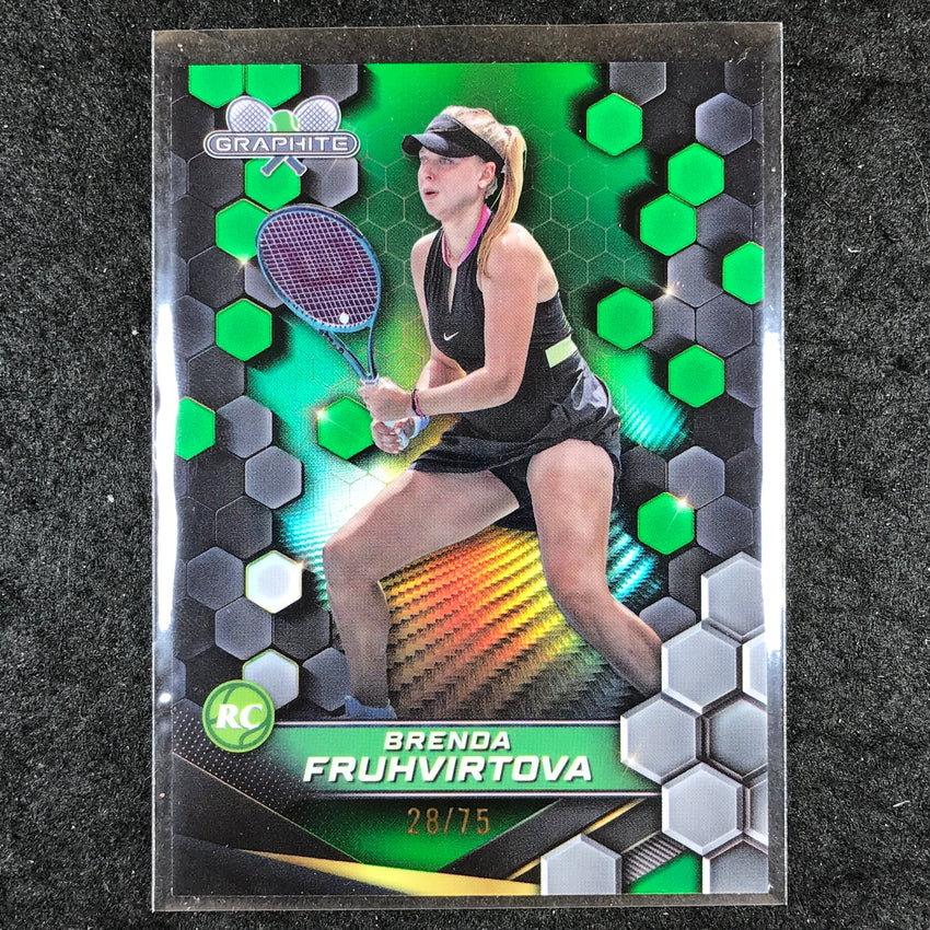 2024 Topps Graphite Tennis BRENDA FRUHVIRTOVA Rookie Base Green 28/75 #117