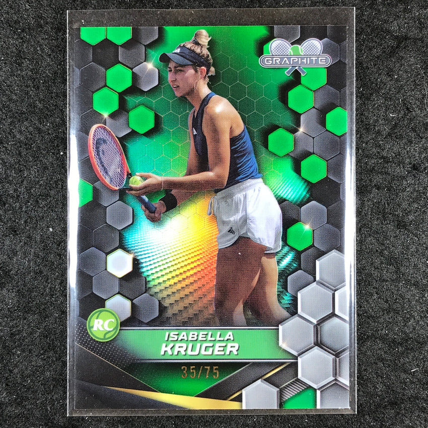 2024 Topps Graphite Tennis ISABELLA KRUGER Rookie Base Green 35/75 #124