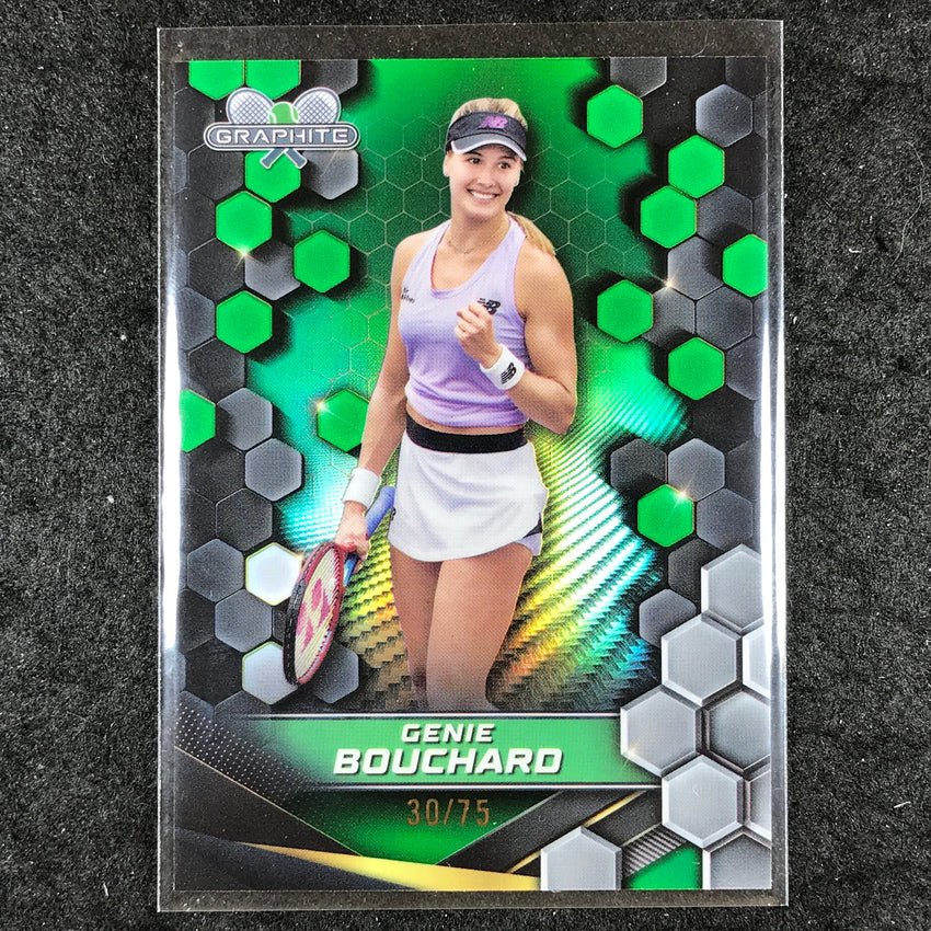 2024 Topps Graphite Tennis GENIE BOUCHARD Base Green 30/75 #139