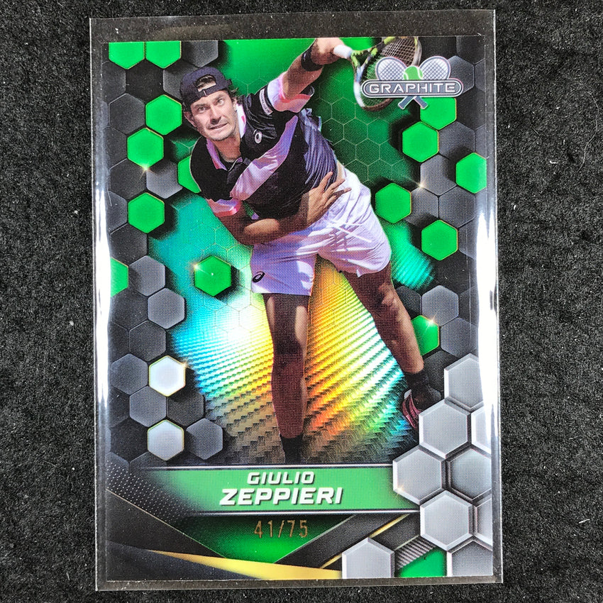 2024 Topps Graphite Tennis GIULIO ZEPPIERI Base Green 41/75 #145