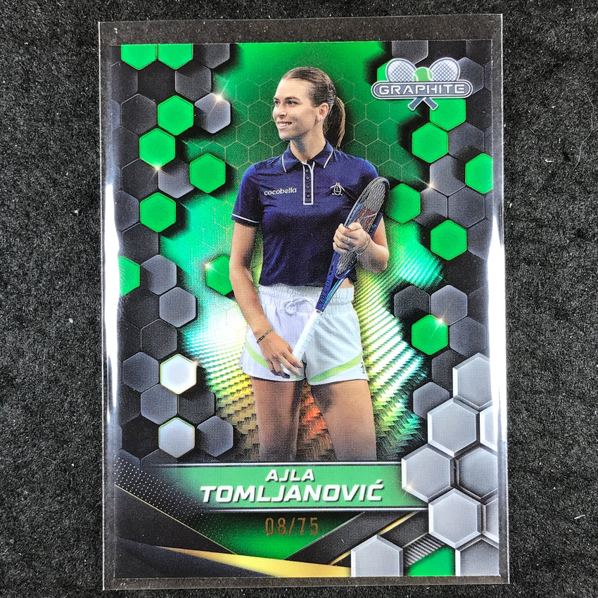 2024 Topps Graphite Tennis AJLA TOMLJANOVIC Base Green 8/75 #160