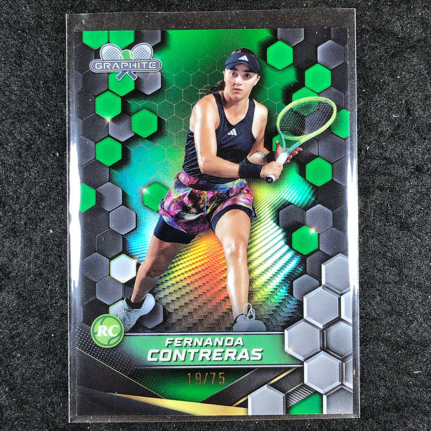 2024 Topps Graphite Tennis FERNANDA CONTRERAS Rookie Base Green 19/75 #164