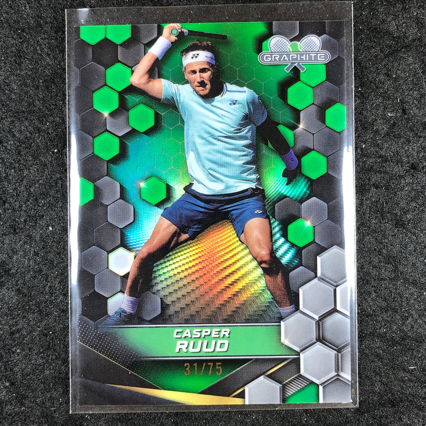 2024 Topps Graphite Tennis CASPER RUUD Base Green 31/75 #168