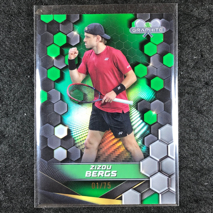 2024 Topps Graphite Tennis ZIZOU BERGS Base Green 1/75 #179