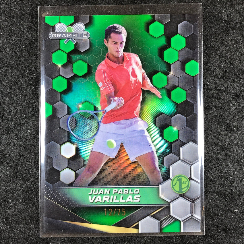 2024 Topps Graphite Tennis JUAN PABLO VARILLAS 1st Edition Base Green 12/75 #192
