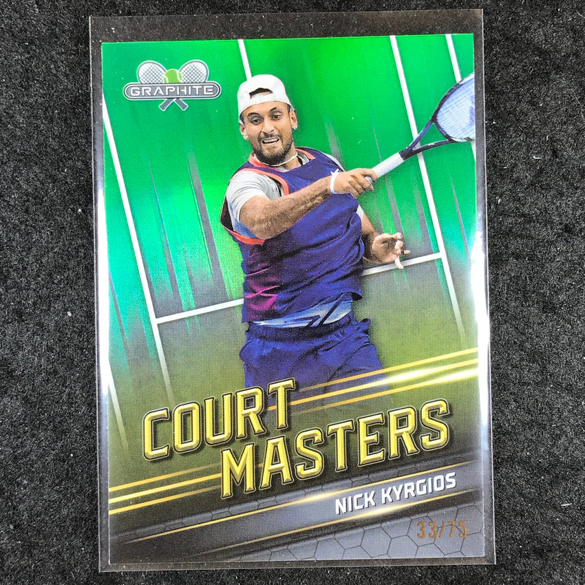 2024 Topps Graphite Tennis NICK KYRGIOS Court Masters Green 33/75 #NK