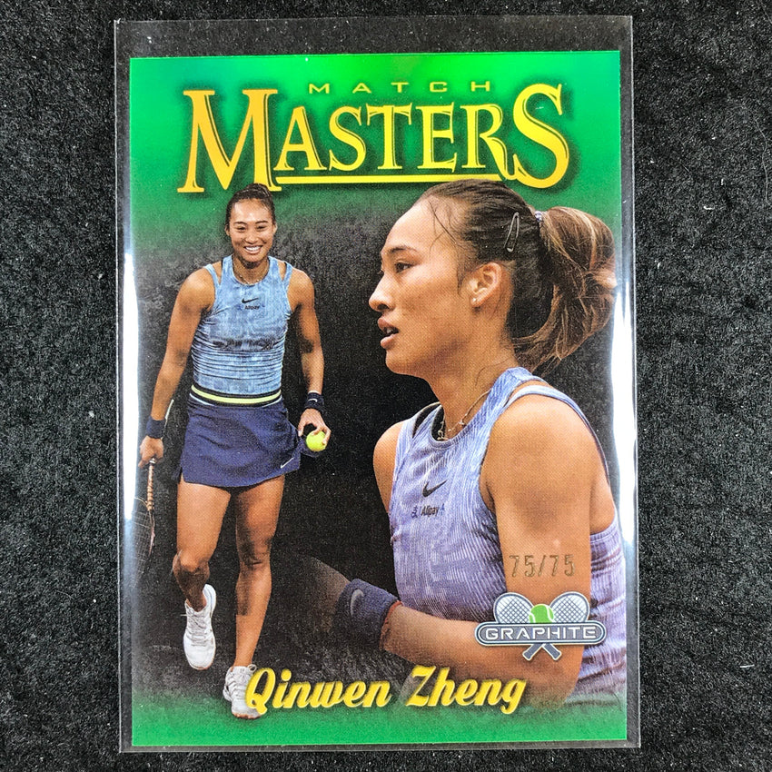 2024 Topps Graphite Tennis QINWEN ZHENG Match Masters Green 75/75 #QZ
