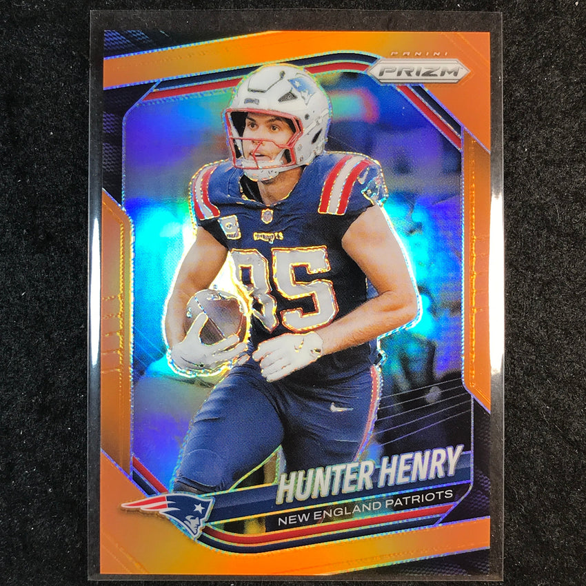 2025 Prizm Football HUNTER HENRY Base Orange /249 #33