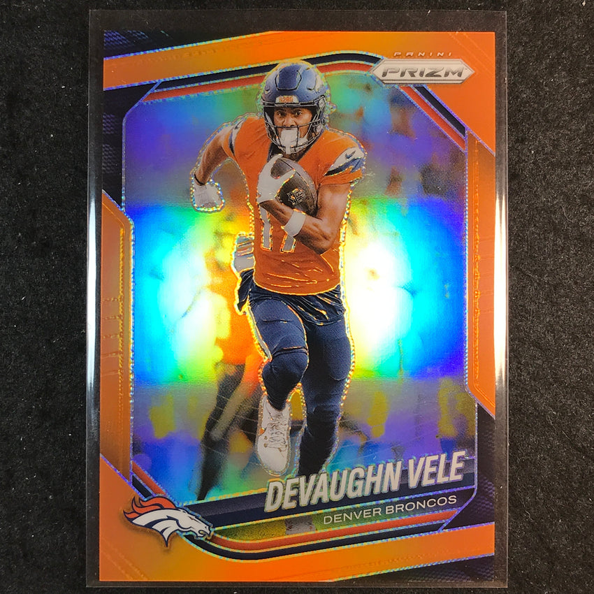 2025 Prizm Football DEVAUGHN VELE Base Orange /249 #54