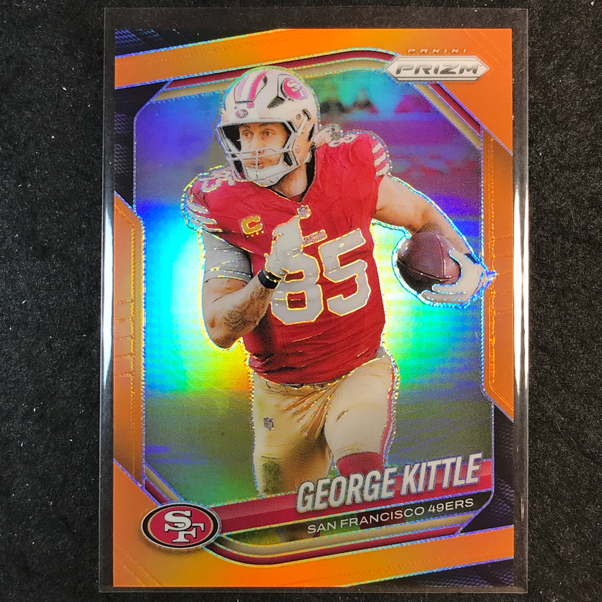 2025 Prizm Football GEORGE KITTLE Base Orange /249 #94