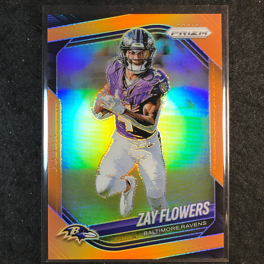 2025 Prizm Football ZAY FLOWERS Base Orange /249 #106