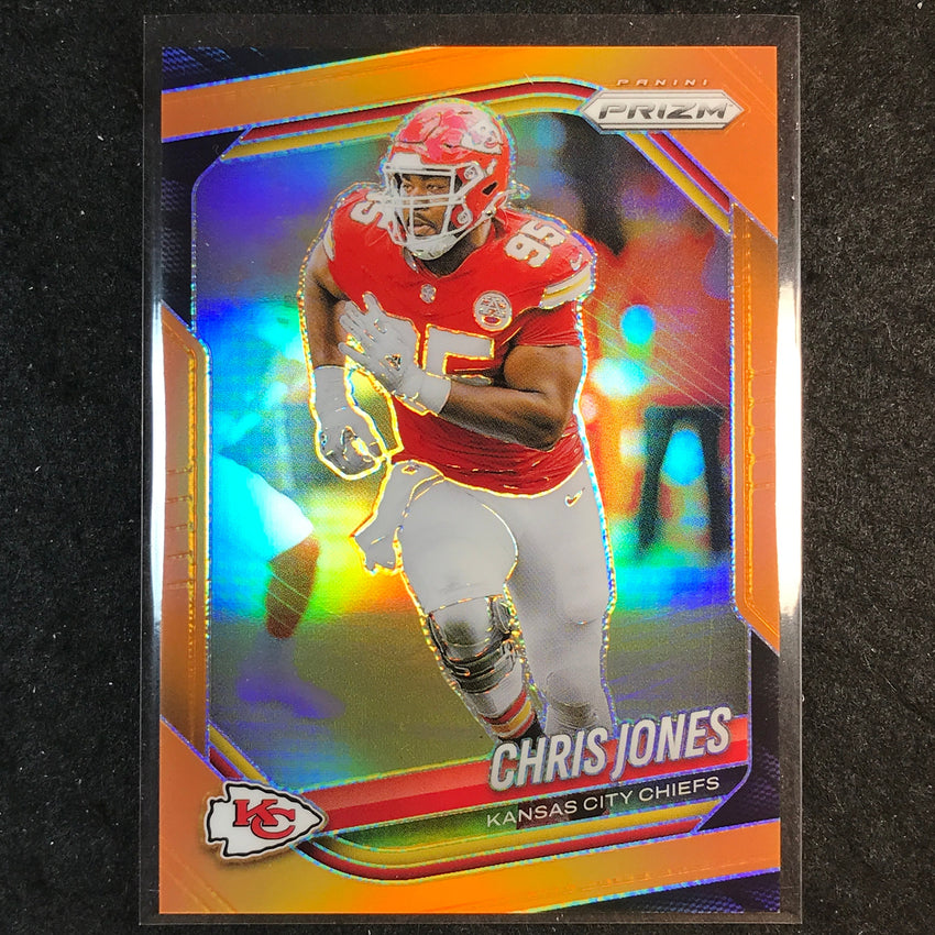 2025 Prizm Football CHRIS JONES Base Orange /249 #113