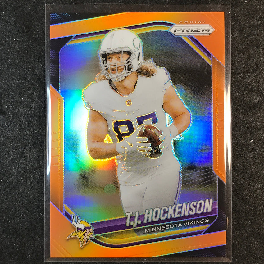 2025 Prizm Football T.J. HOCKENSON Base Orange /249 #173
