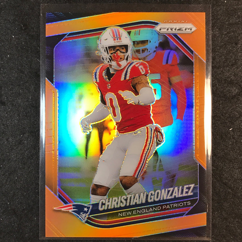 2025 Prizm Football CHRISTIAN GONZALEZ Base Orange /249 #176